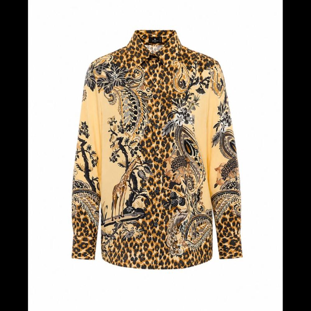 Etro Women Piazzata Leopard Printed Shirt